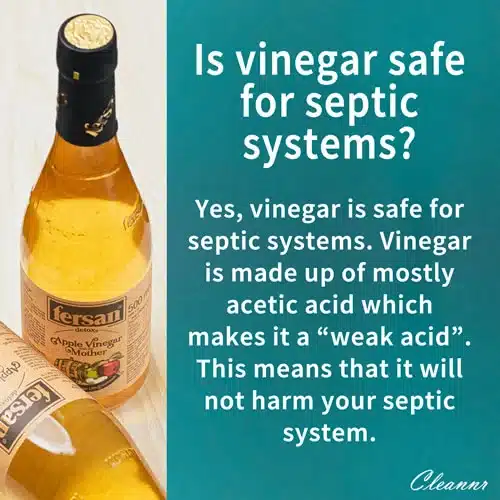Is vinegar safe for septic systems