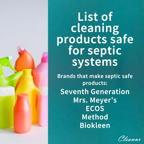 List of cleaning products safe for septic systems