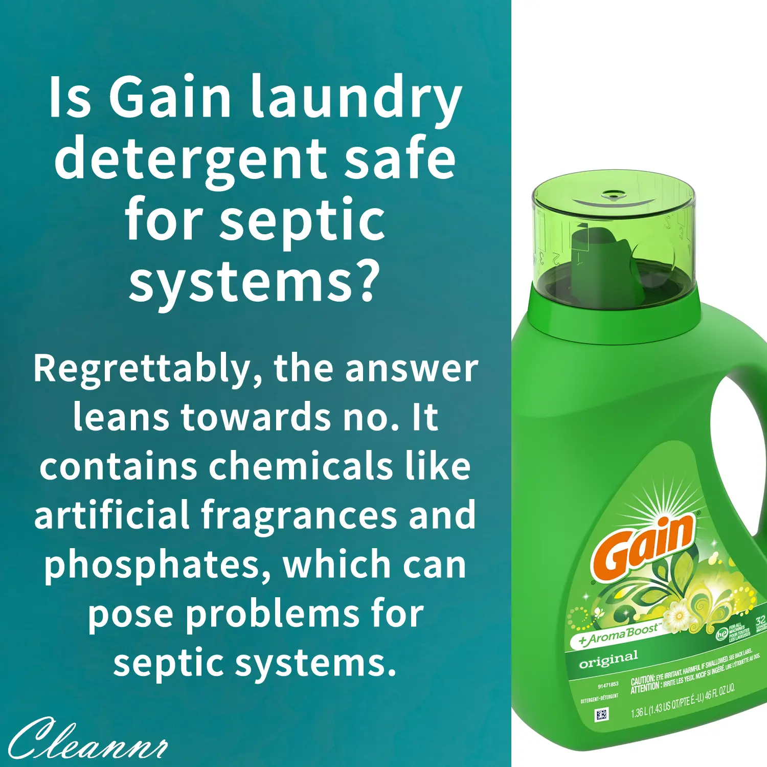 Is Gain laundry detergent safe for septic systems
