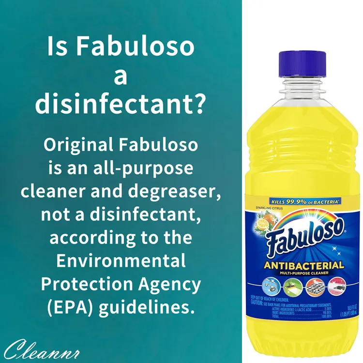 Is Fabuloso a disinfectant?